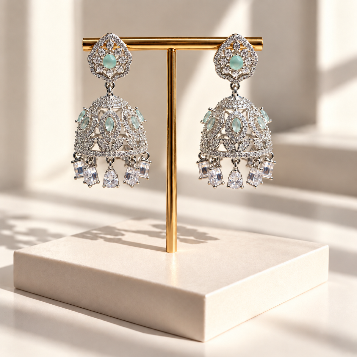 Royal Floral Jhumka Earrings