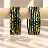 Golden Dot Glass Bangle