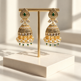 Classic Dome Pearl Jhumka Earrings