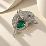 American Diamond Brooch