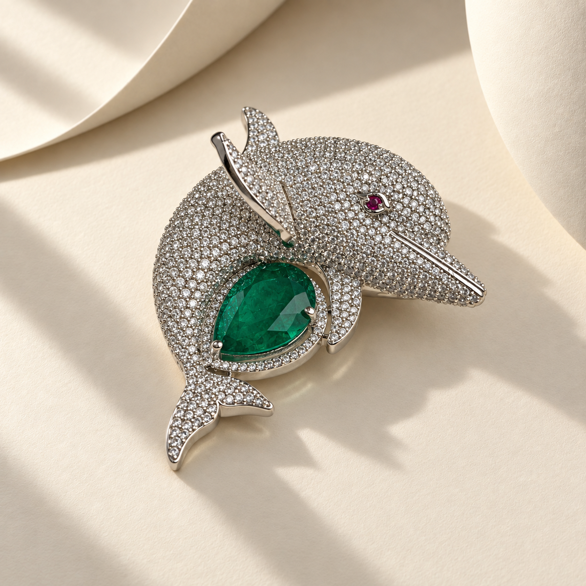 American Diamond Brooch