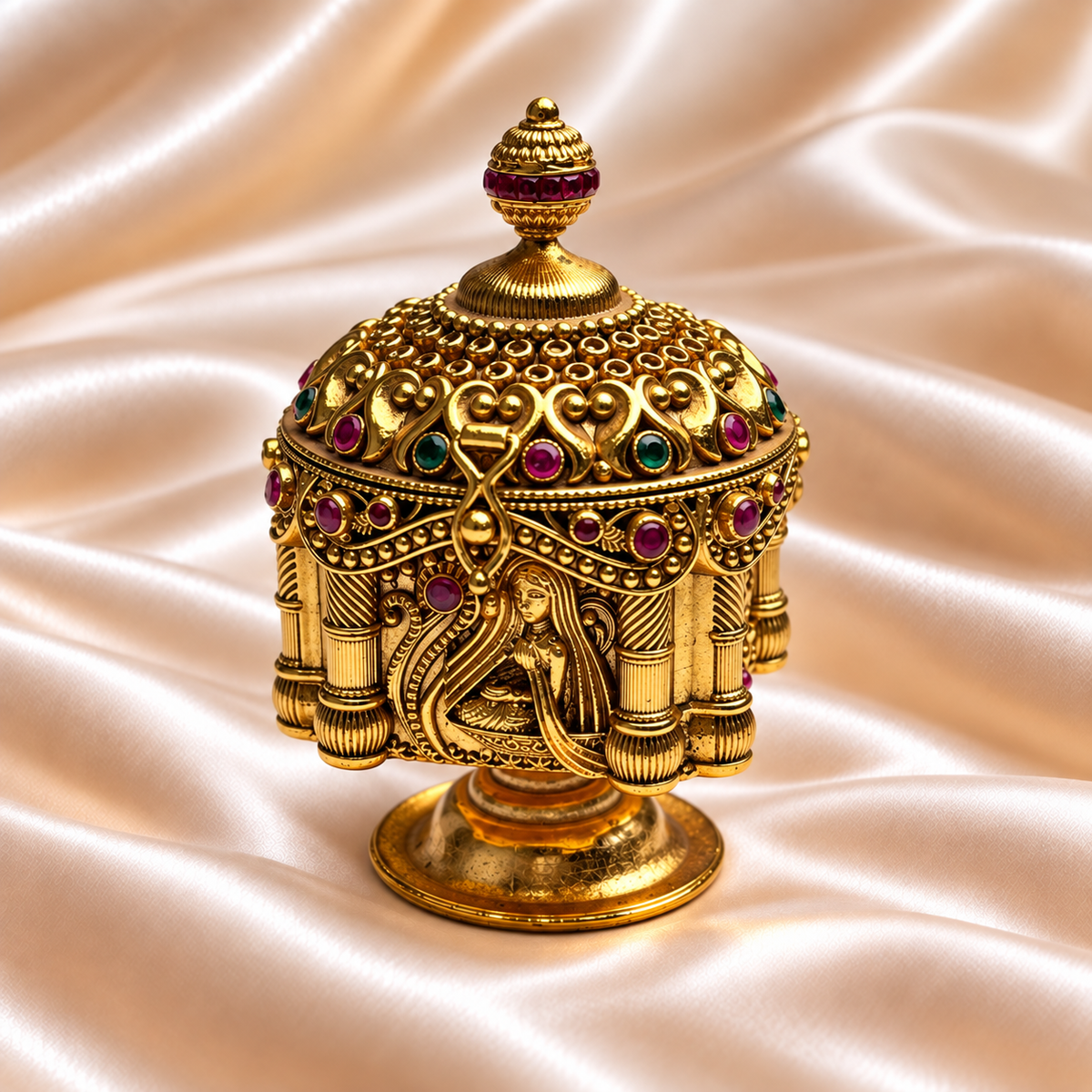 Temple Dome Sindoor Box