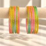 Golden Dot Glass Bangle