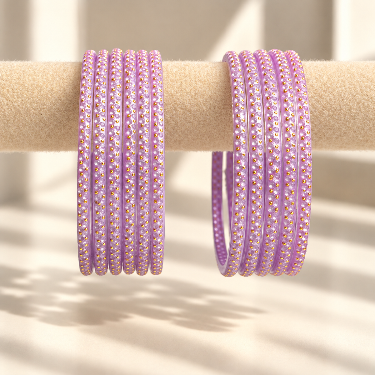 Golden Dot Glass Bangle