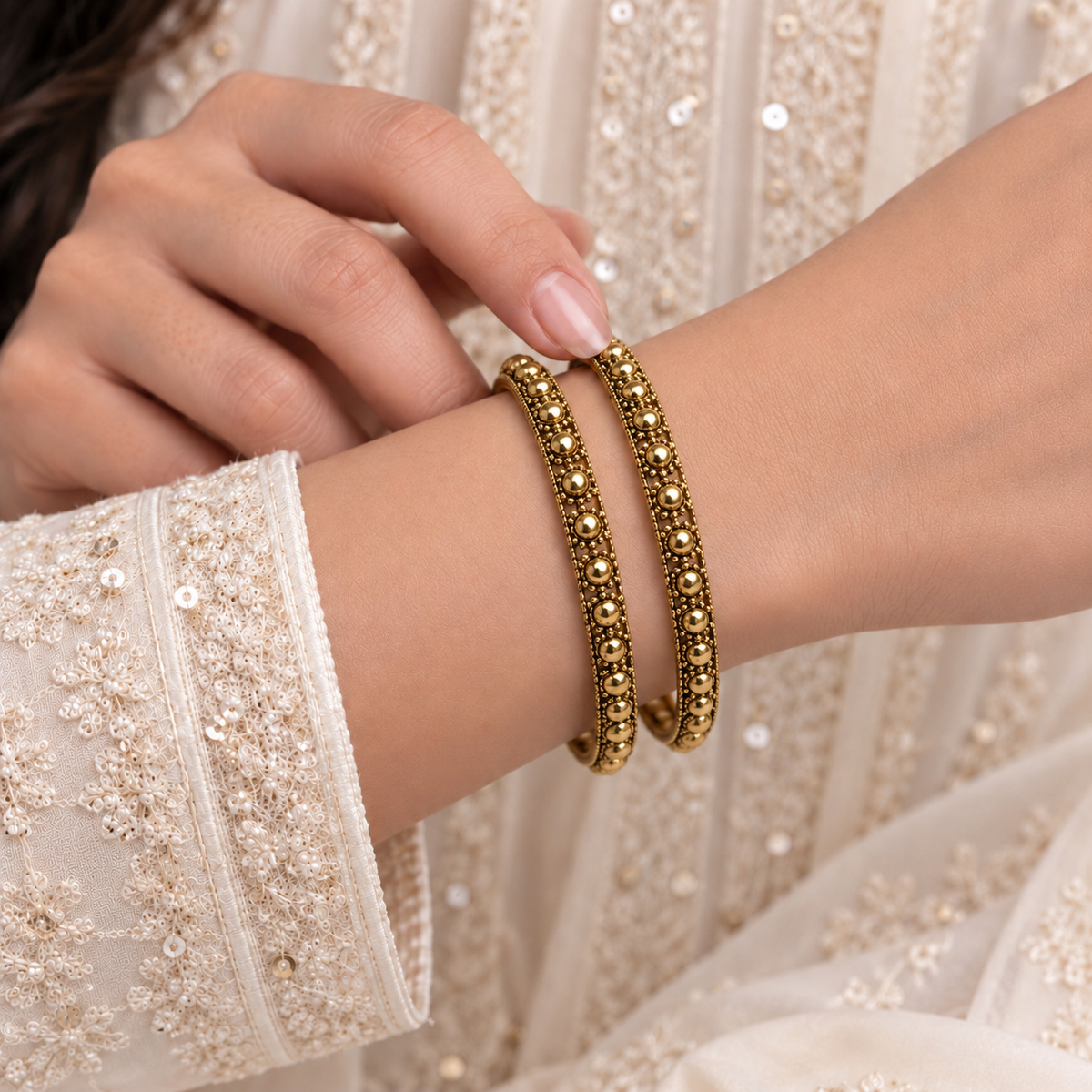 Ball Edge Rajwada Bangles