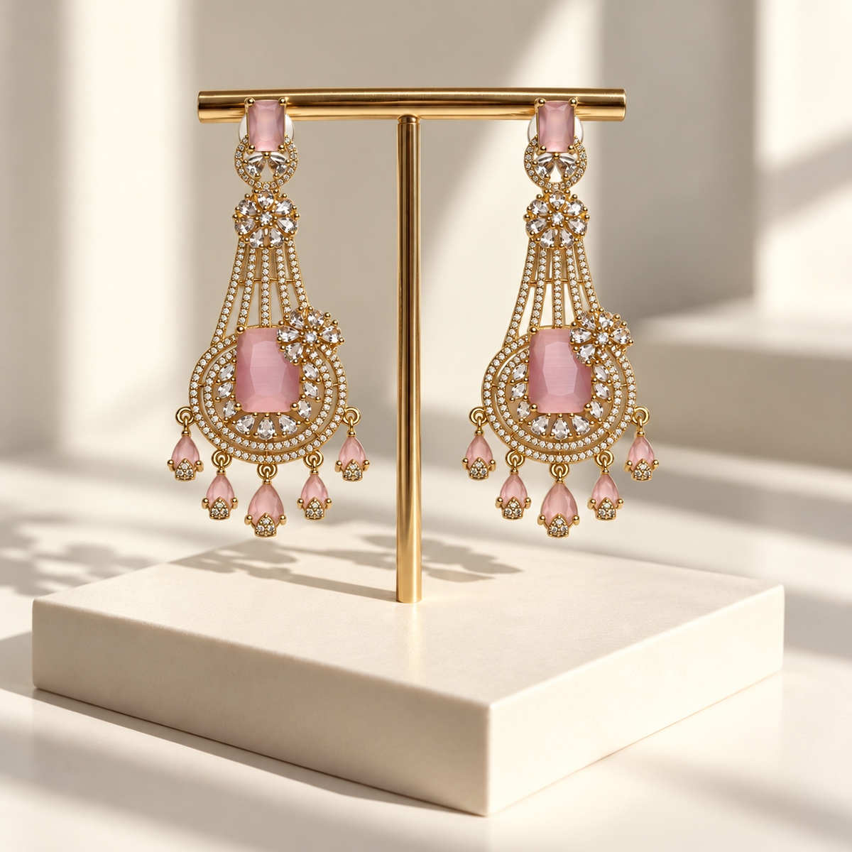 Floral Chandelier Earrings