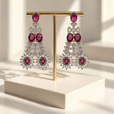 Graceful Stone Flower Earrings