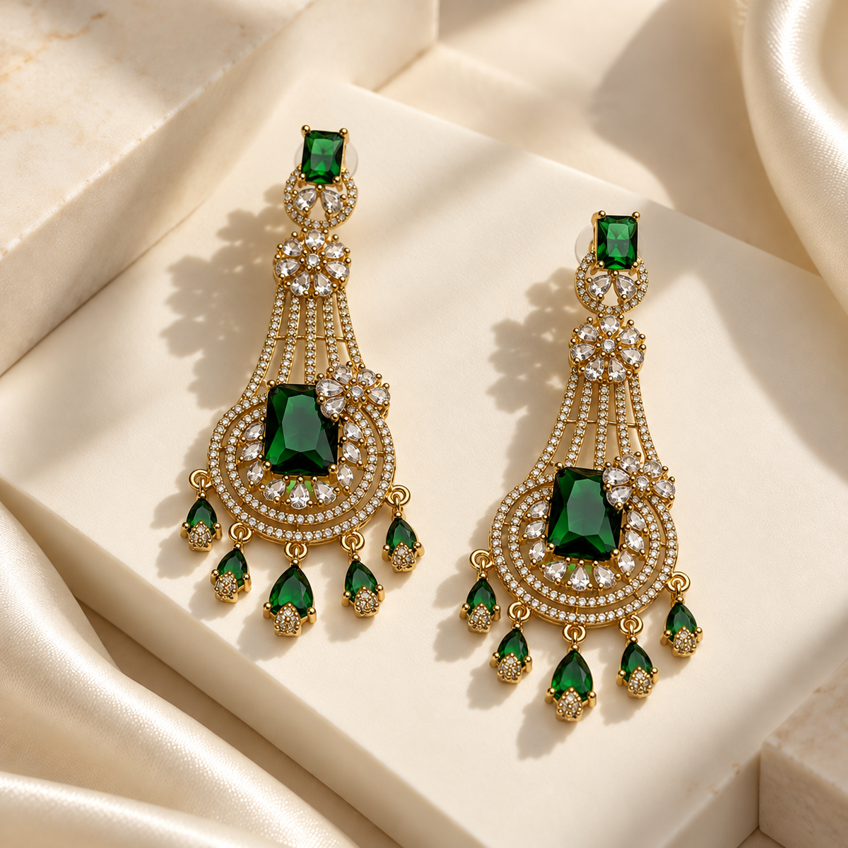 Floral Chandelier Earrings