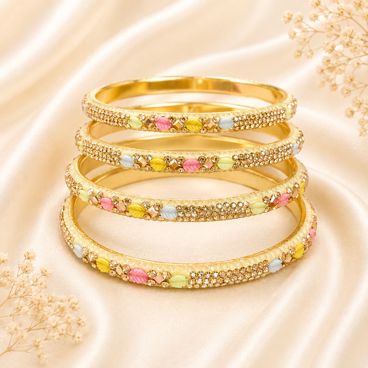 Leaf And Shadow Stone Kada