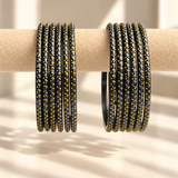 Golden Dot Glass Bangle
