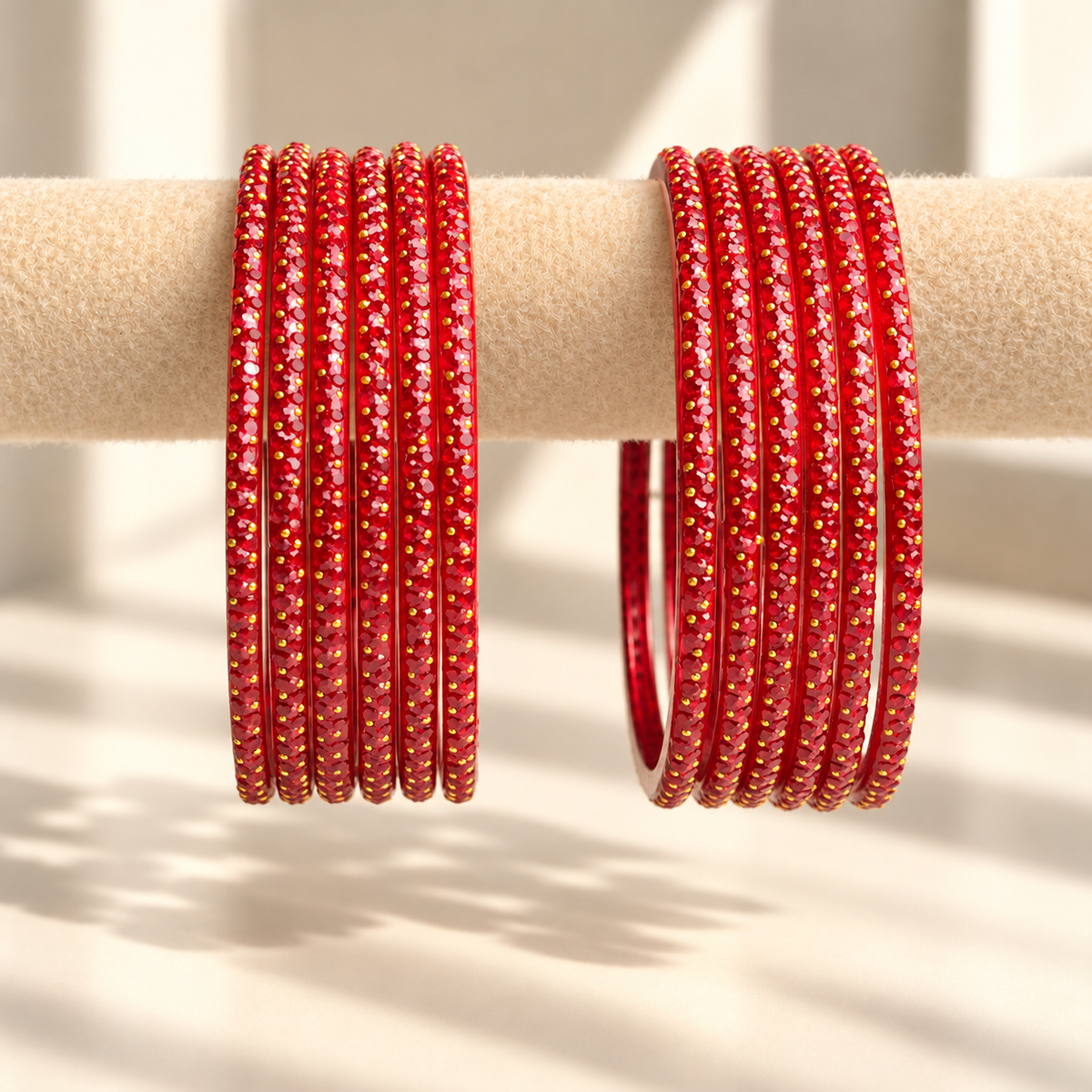 Golden Dot Glass Bangle