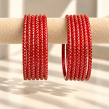Golden Dot Glass Bangle