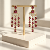 Elegant Three-Line Earrings