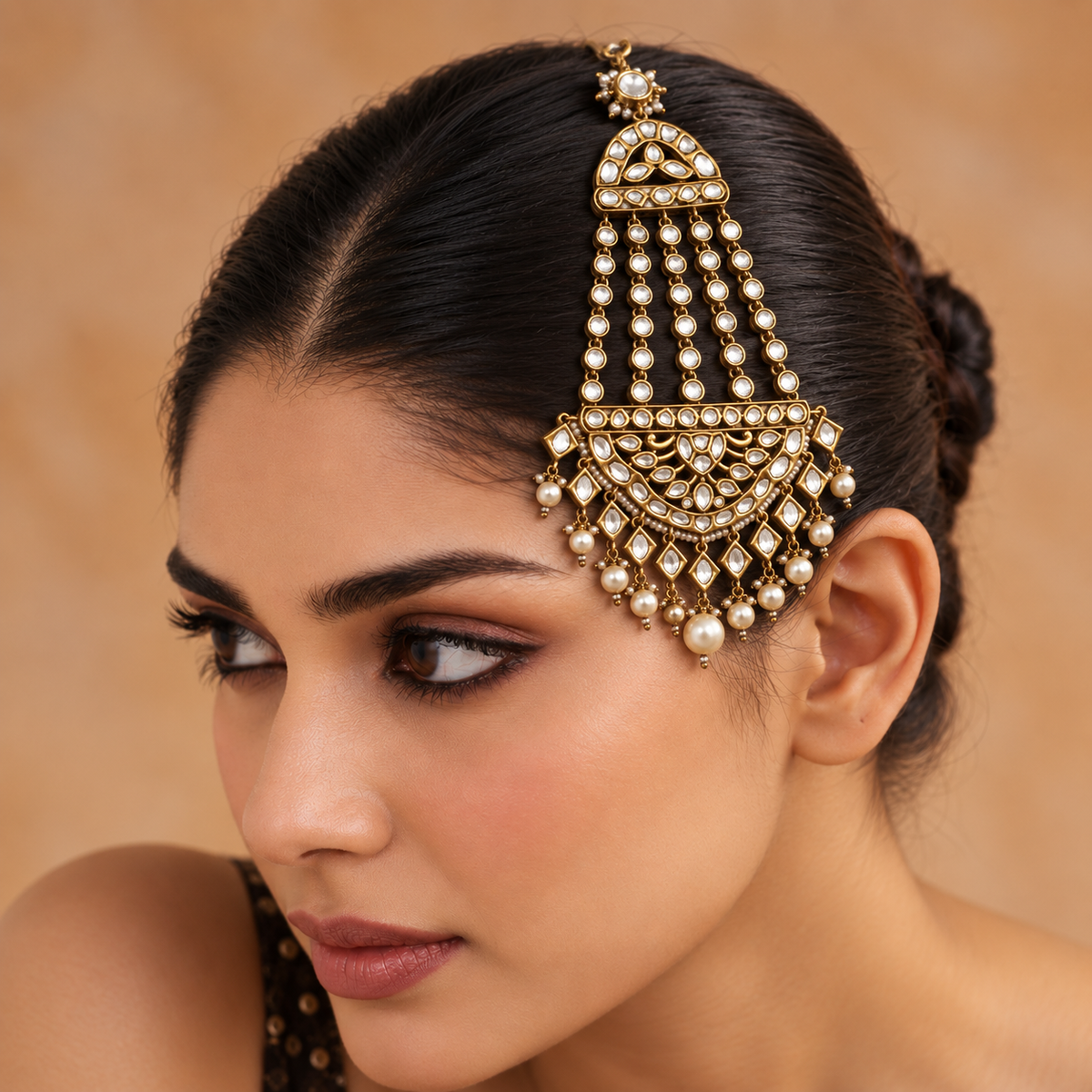 Pearl Kundan Side Paasa