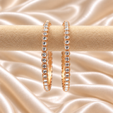 Single Line Dot Kundan Line Bangles