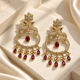 Royal Peacock Drop Earrings