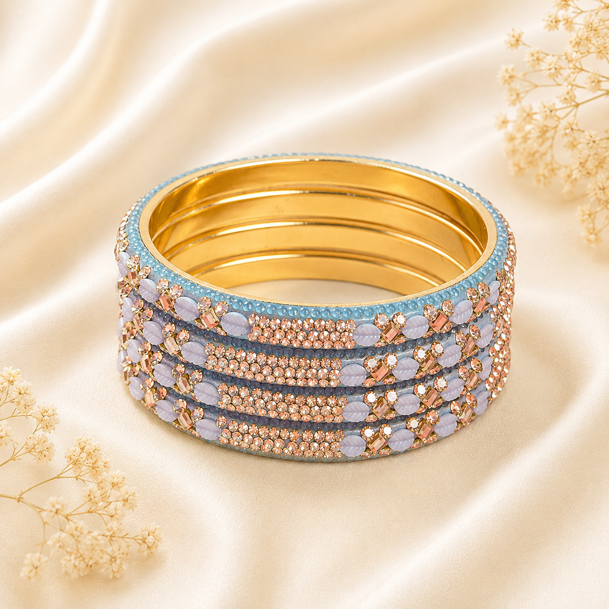 Leaf And Shadow Stone Kada