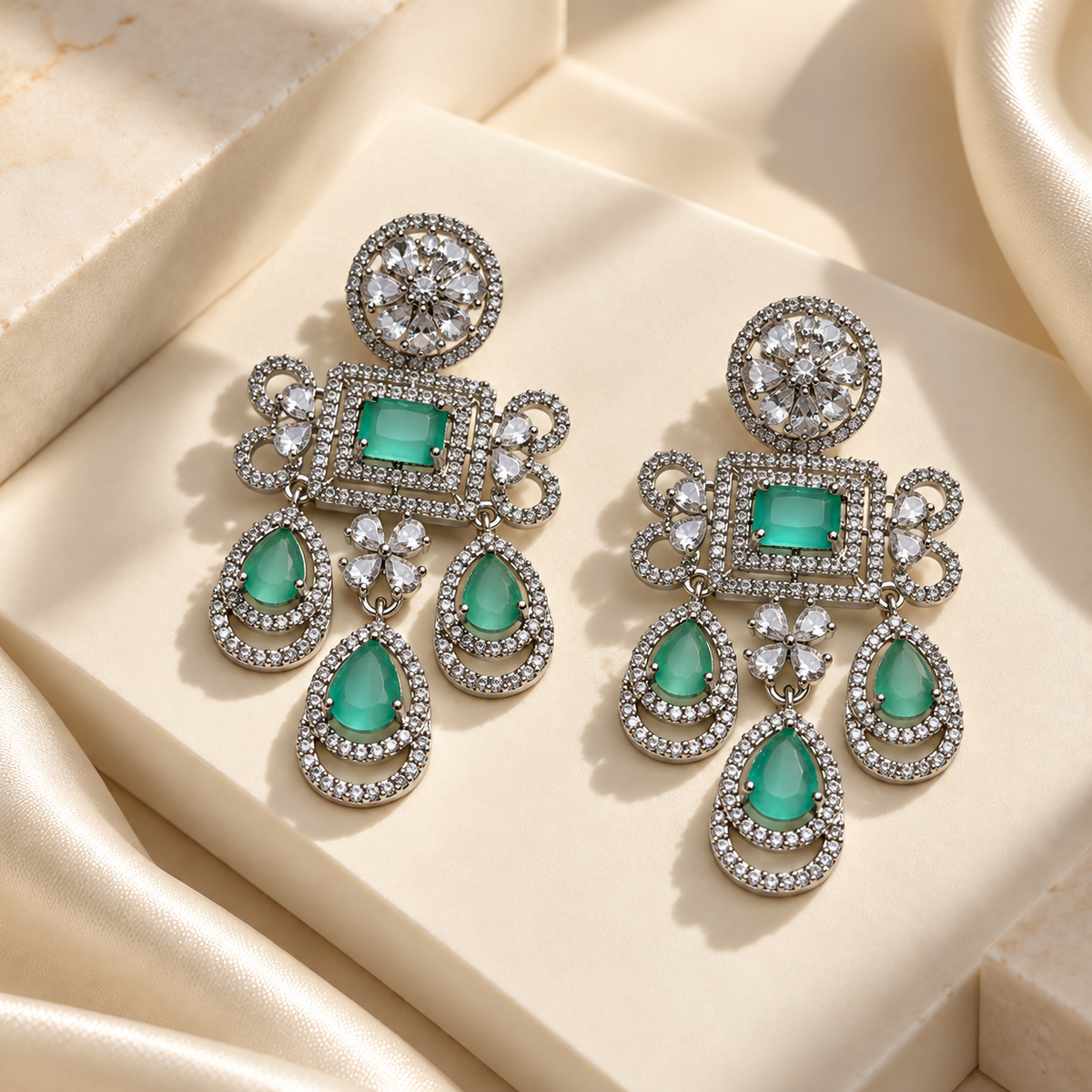 Graceful Layered Drop Earrings