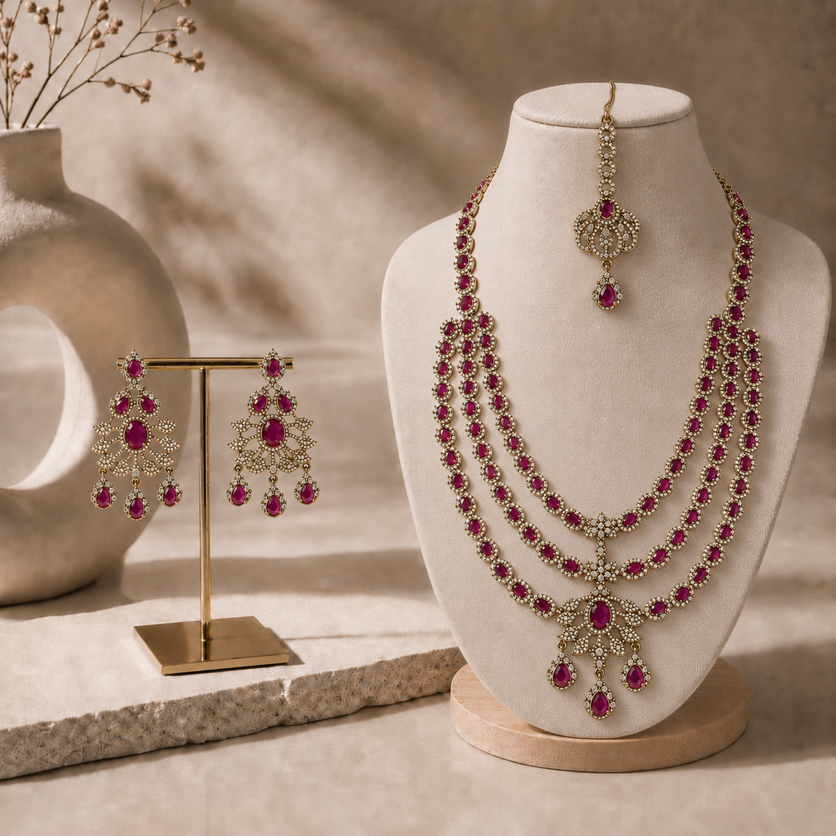 Centrepiece Drop Necklace Set