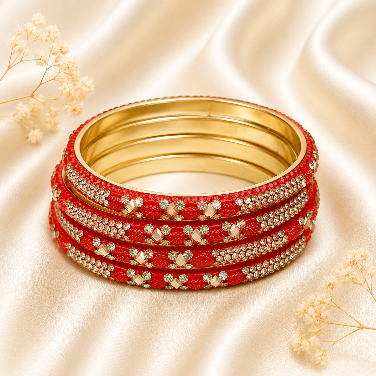Leaf And Shadow Stone Kada