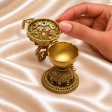 Peacock Pedestal Sindoor Holder