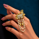 Deer Ghungroo Ring