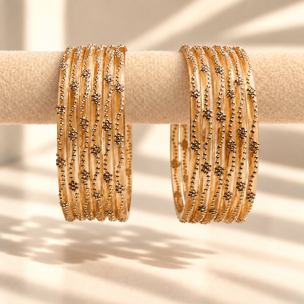 Mini Bloom Glass Bangles