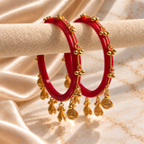 Golden Drop Acrylic Bangles
