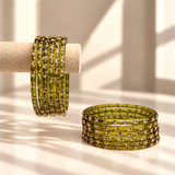 Sparkle Line Stone Bangles