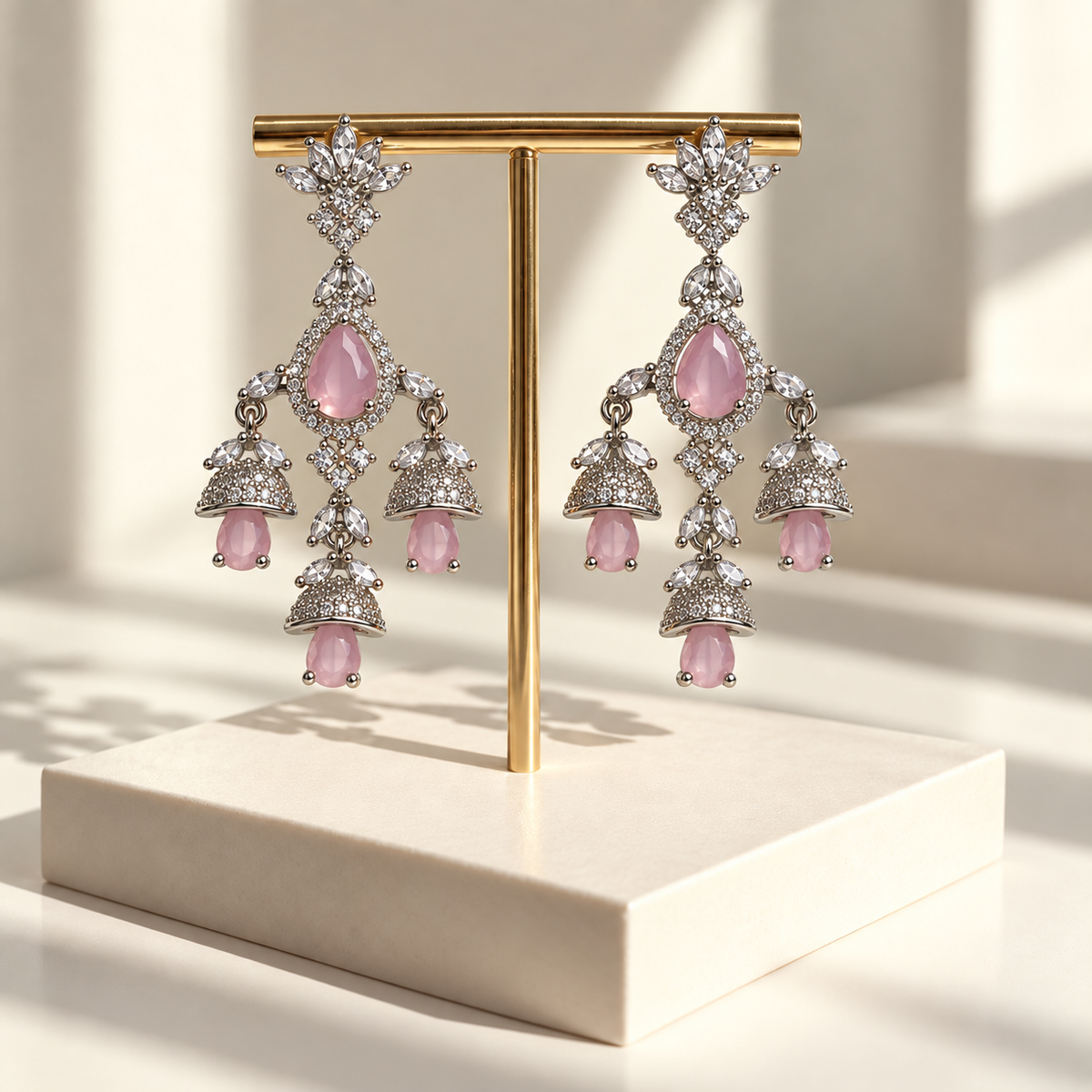 Royal Floral Drop Earrings