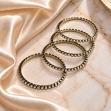Crystal Dot Line Bangles