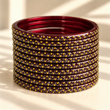 Golden Dot Glass Bangle