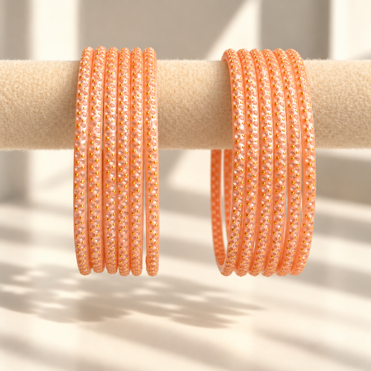Golden Dot Glass Bangle