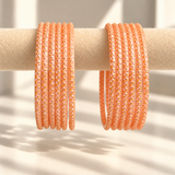 Golden Dot Glass Bangle