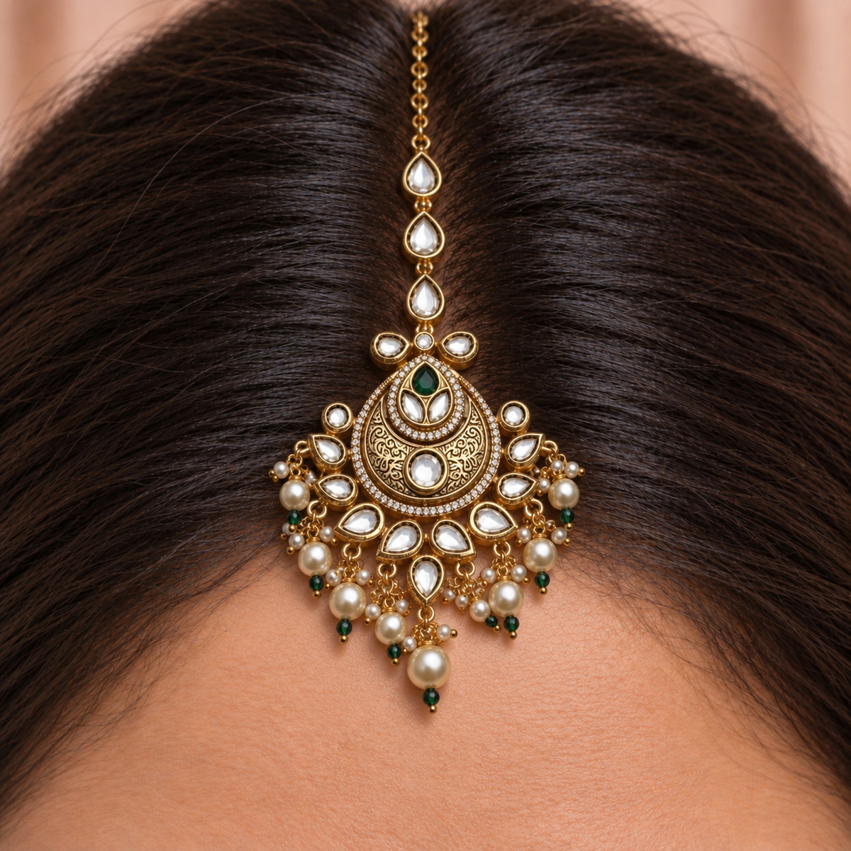 Moon Shape Maang Tikka