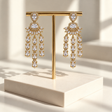 Elegant Three-Line Earrings