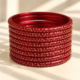 Golden Dot Glass Bangle