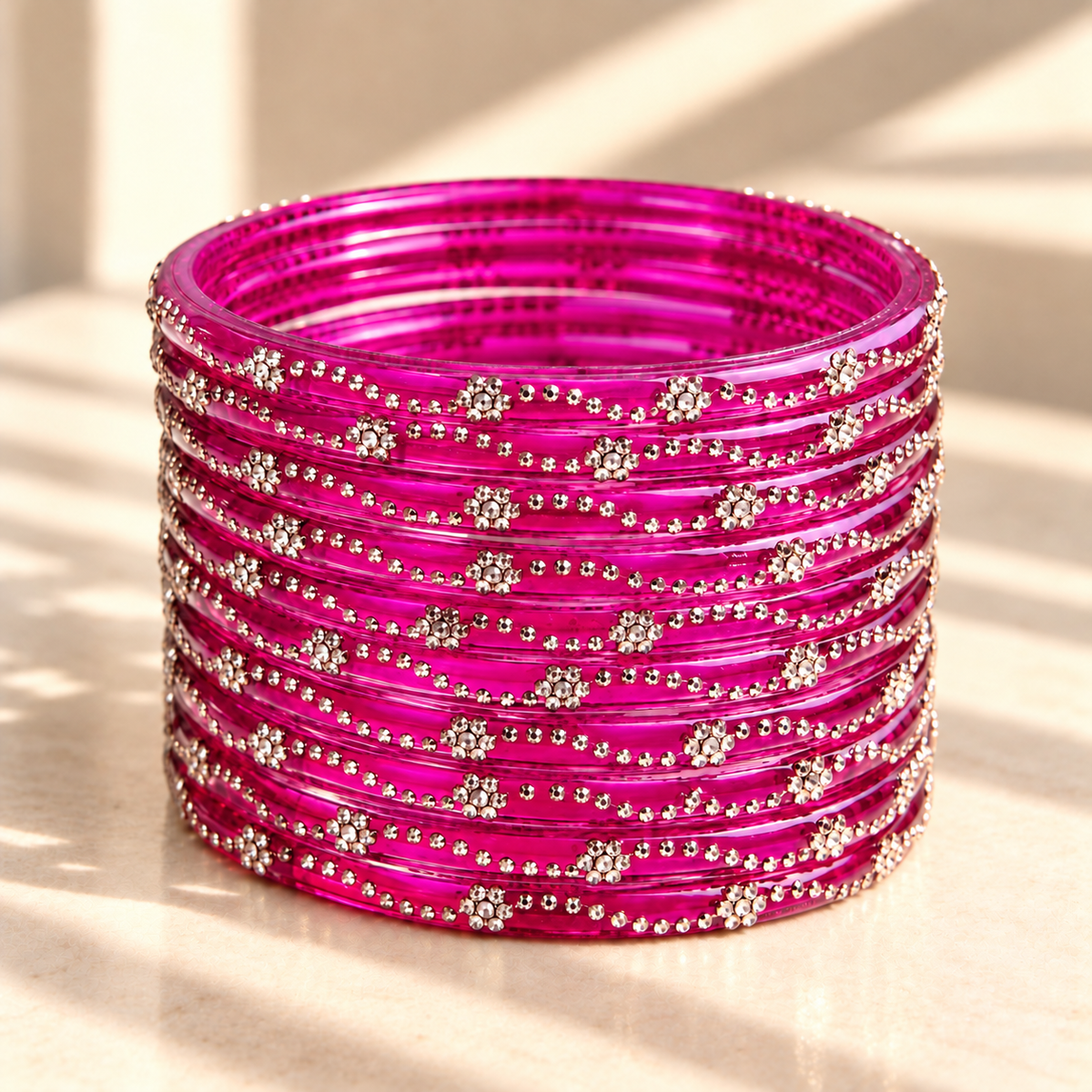 Mini Bloom Glass Bangles