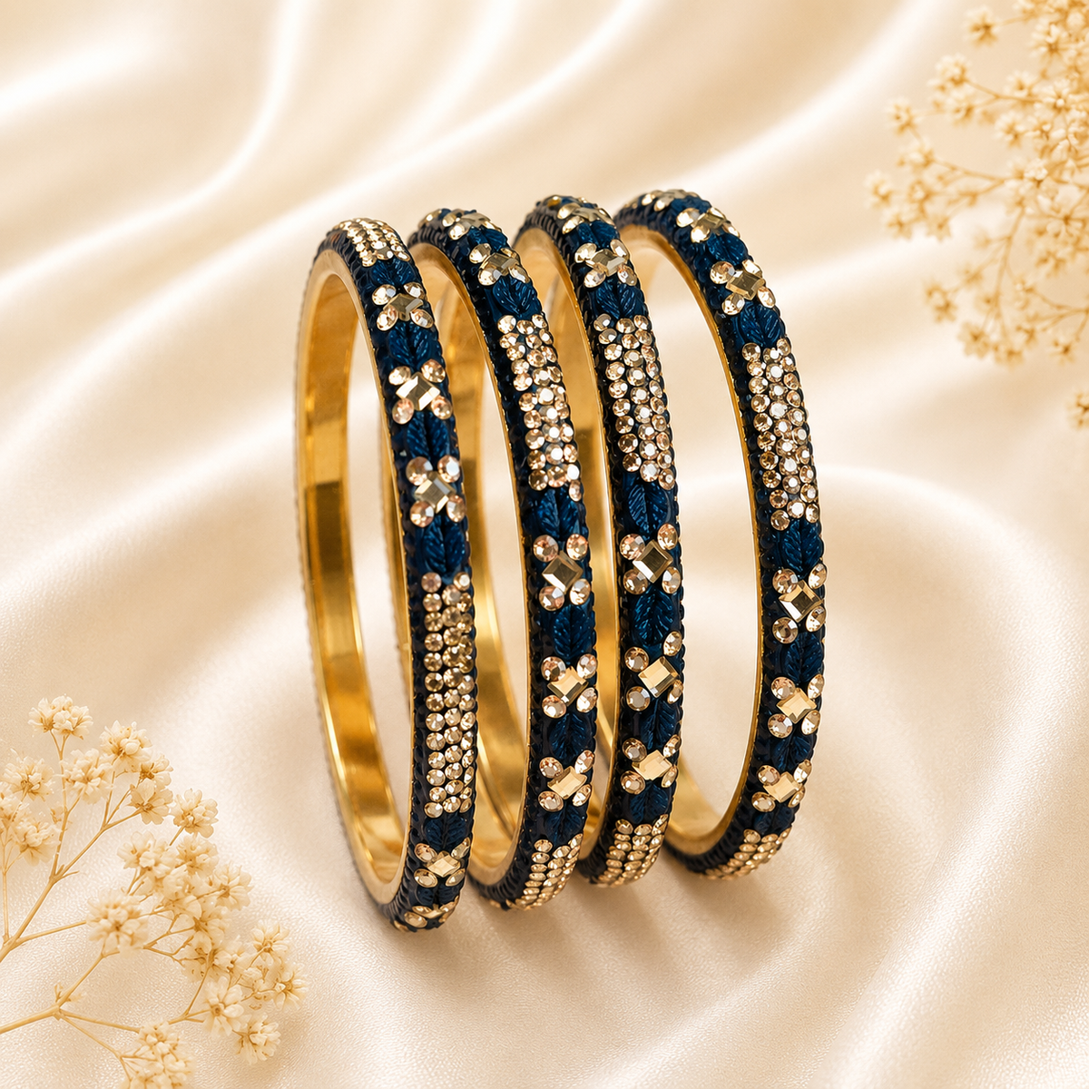 Leaf And Shadow Stone Kada