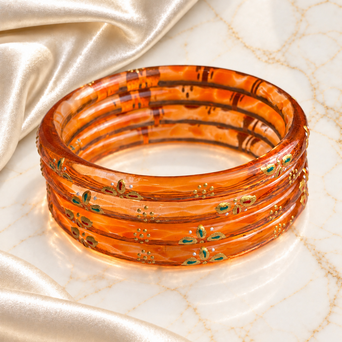 Leafwork Glass Kada