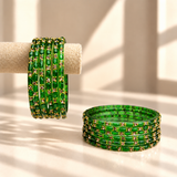 Sparkle Line Stone Bangles