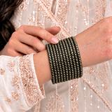 Golden Dot Glass Bangle