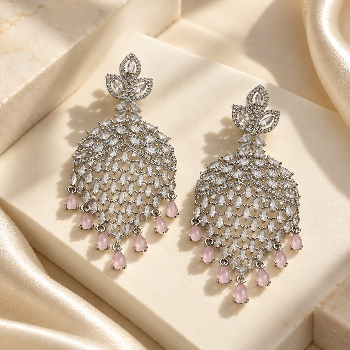 Elegant Leaf Drop Earrings