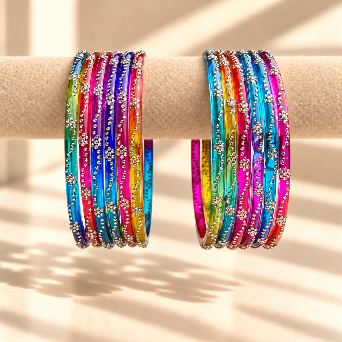 Mini Bloom Glass Bangles