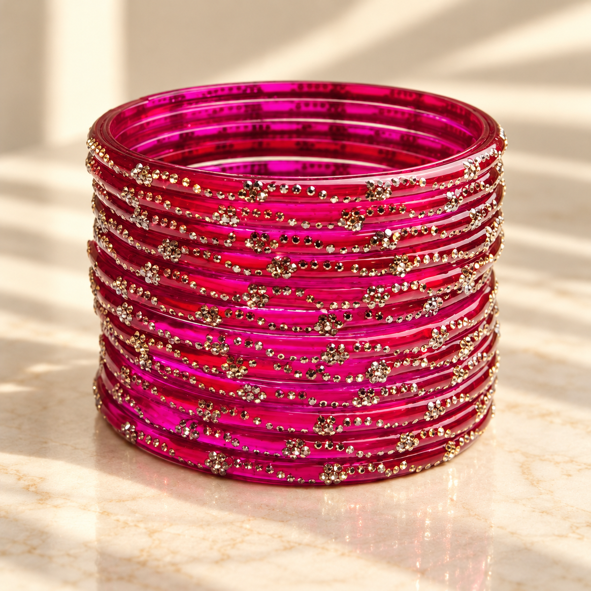 Mini Bloom Glass Bangles