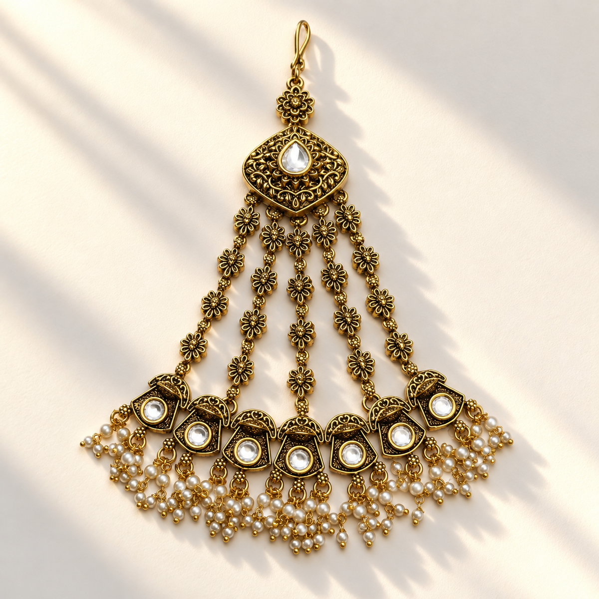 Floral Chain Beaded Paasa