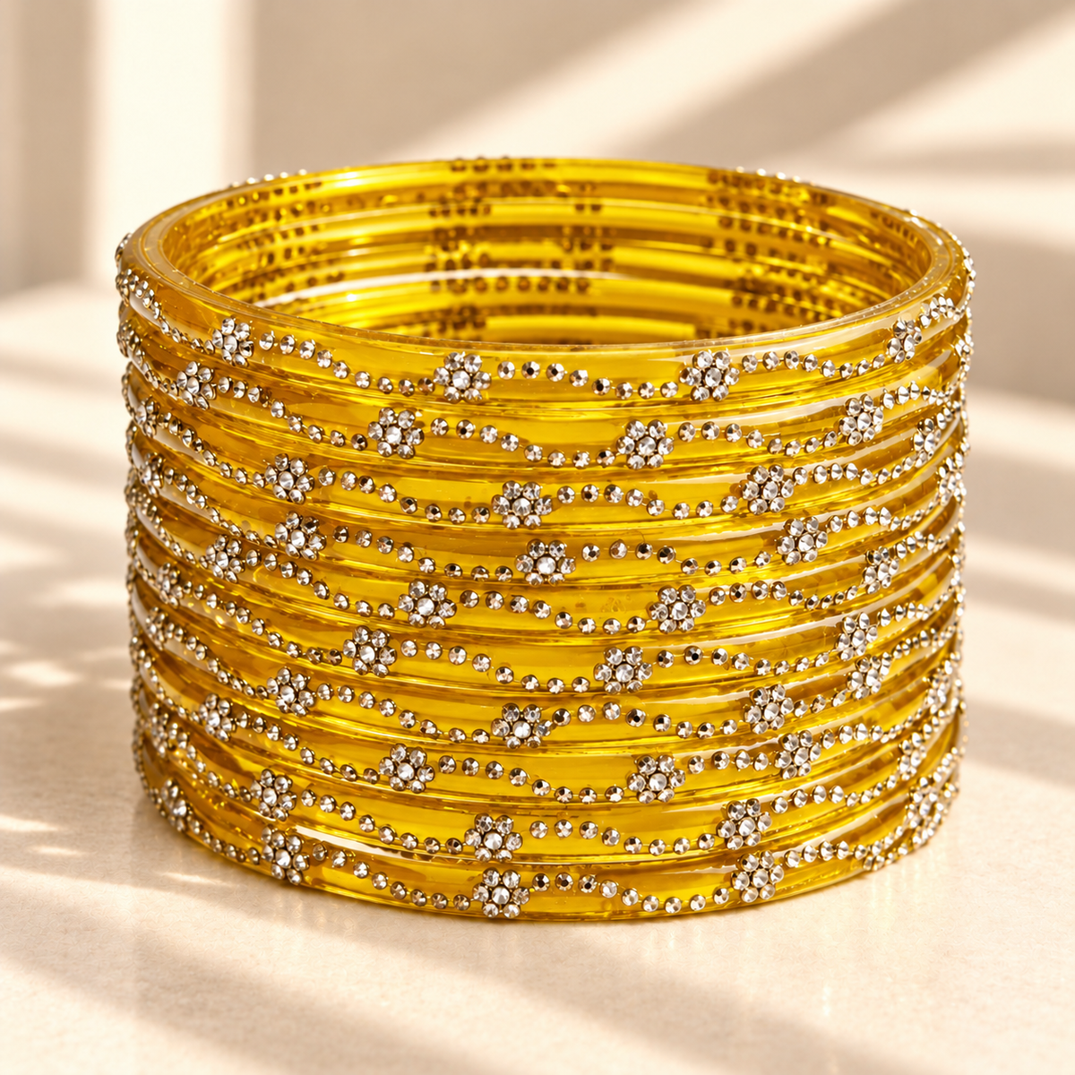 Mini Bloom Glass Bangles