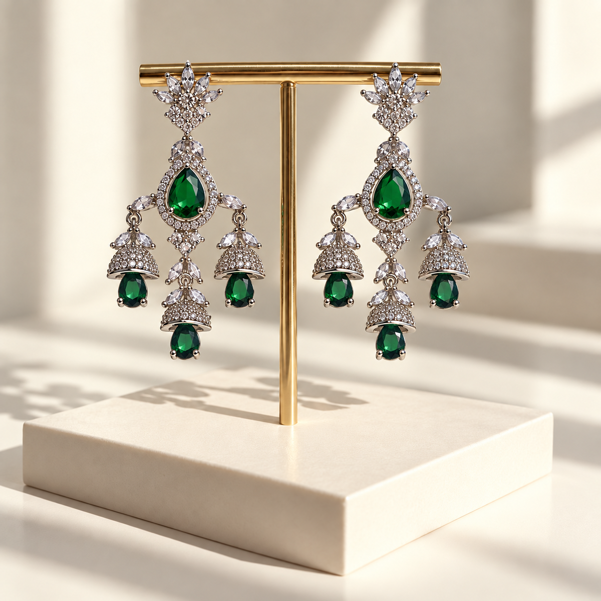 Royal Floral Drop Earrings