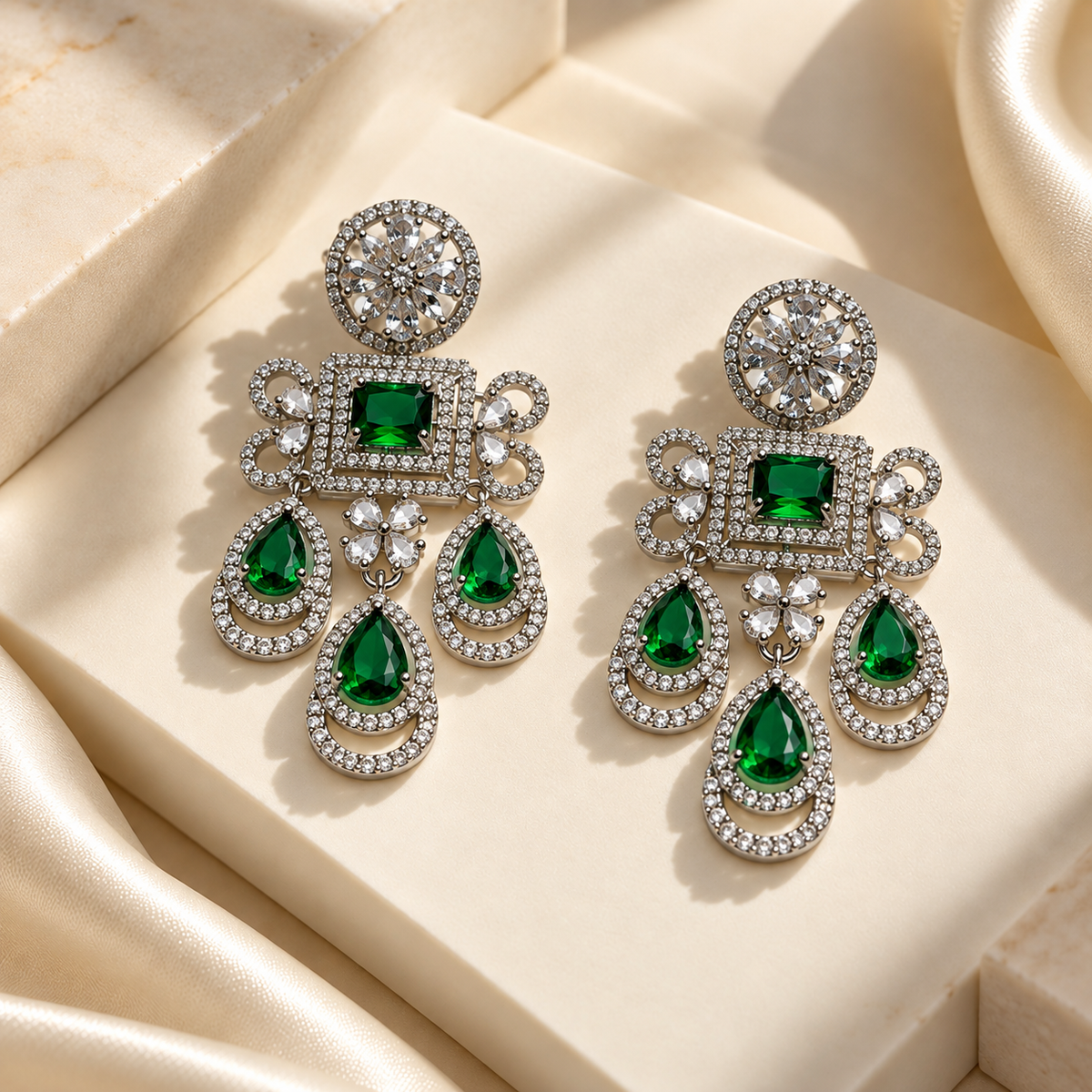 Graceful Layered Drop Earrings