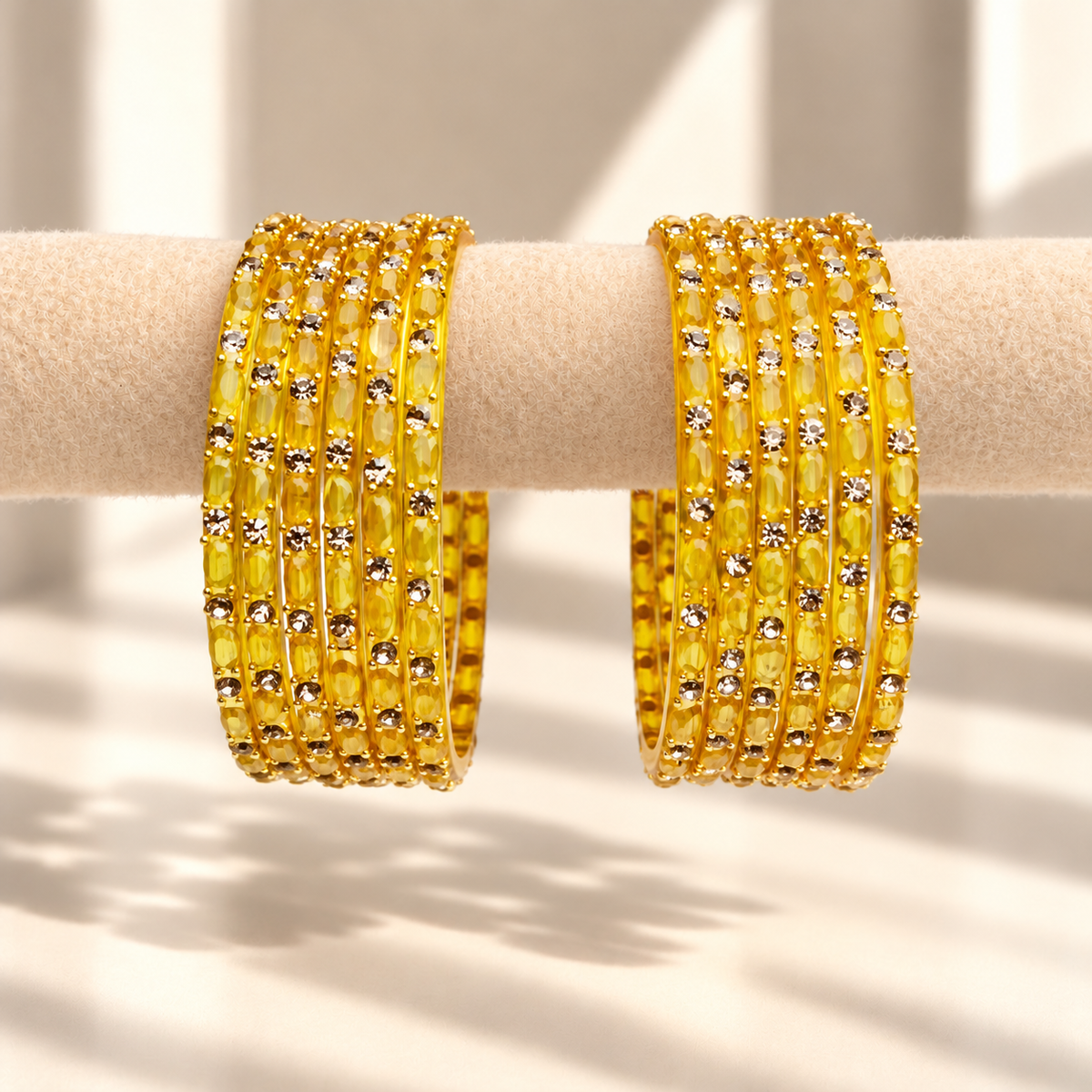 Sparkle Line Stone Bangles